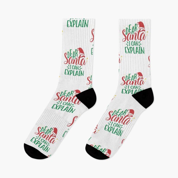 Item preview, Dear Santa I Can Explain Funny Christmas Design designed and sold by zoripet Store.