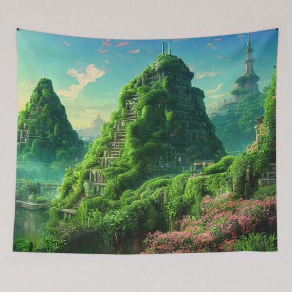 Item preview, Atlantean Lakeside Gardens designed and sold by OccultDreams.