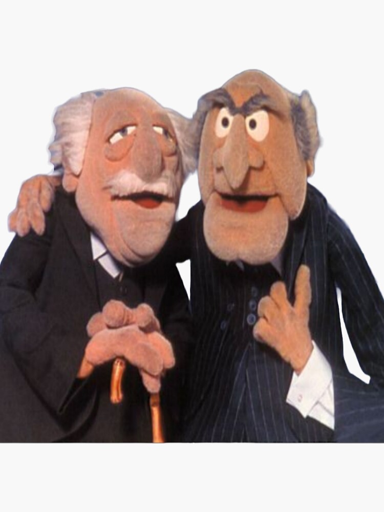 "Statler and Waldorf haters gonna hate" Sticker for Sale by Worldart4