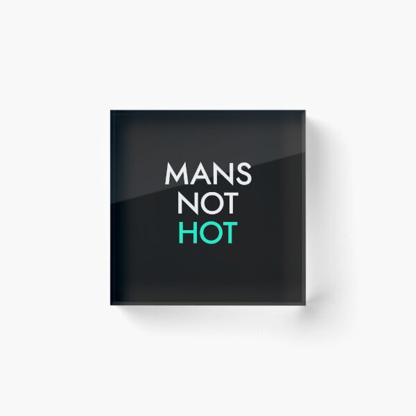 Item preview, Mans Not Hot Vertical - Aqua designed and sold by Essenti4lgoods.