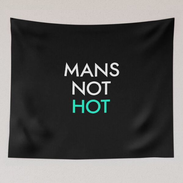 Item preview, Mans Not Hot Vertical - Aqua designed and sold by Essenti4lgoods.