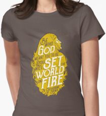 Set the World on Fire - St. Catherine of Siena Women's Fitted T-Shirt