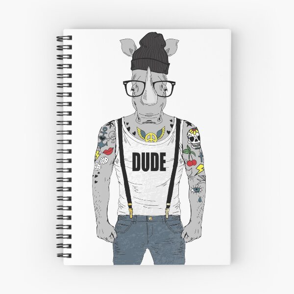 Item preview, Rhino Hipster Boy designed and sold by Lopsant.