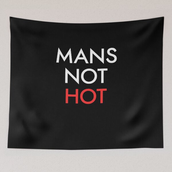 Item preview, Mans Not Hot Vertical - Red designed and sold by Essenti4lgoods.