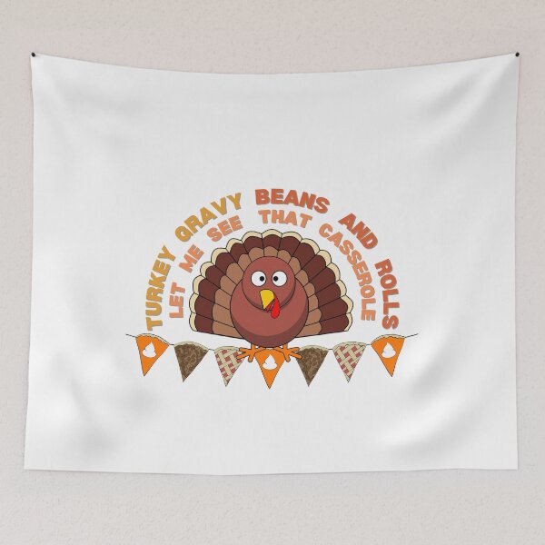 Item preview, turkey gravy beans and rolls. Thanksgiving, Rainbow Leopard Fall designed and sold by El-kournafi.
