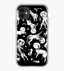 Space dogs (black background) iPhone Case