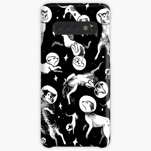 Weltraumhunde (schwarzer Hintergrund) Samsung Galaxy Leichte Hülle