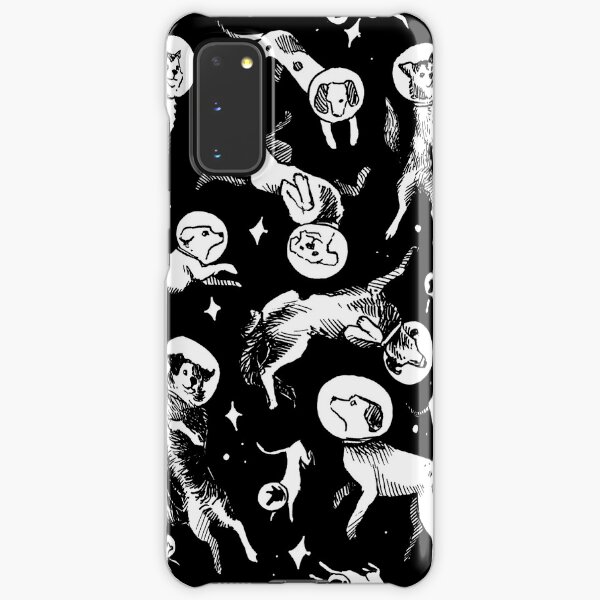 Space dogs (black background) Samsung Galaxy Snap Case