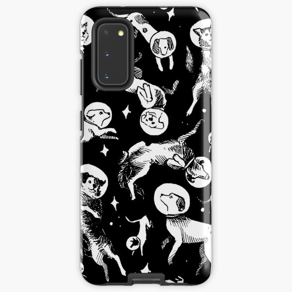 Space dogs (black background) Samsung Galaxy Tough Case