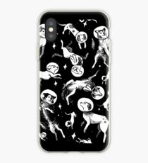 Space dogs (black background) iPhone Case