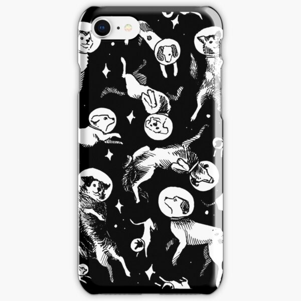 Space dogs (black background) iPhone Snap Case