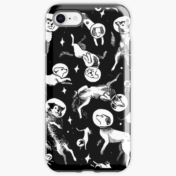 Space dogs (black background) iPhone Tough Case