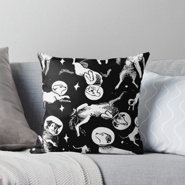 Item preview, Space dogs (black background) designed and sold by celestecia.