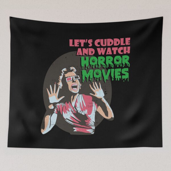 Item preview, Let's Cuddle and Watch Horror Movies Halloween Design T-Shirt  designed and sold by HighEndLowCost.