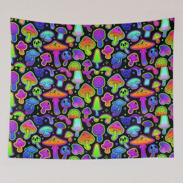 Item preview, mushroom psy art desing designed and sold by merry marley.