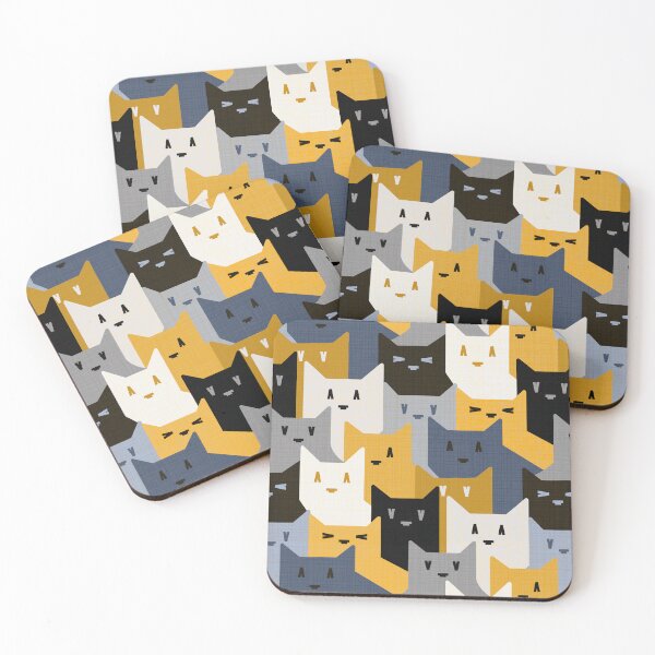 Item preview, Old Cat Lady Crochet - Yellow, Grey Blue designed and sold by TigaTiga.
