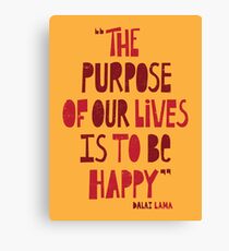 Be Happy Canvas Print