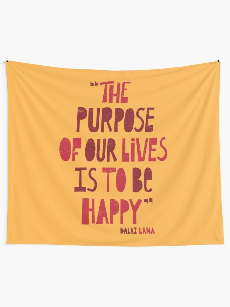 Alternate view of Be Happy Tapestry