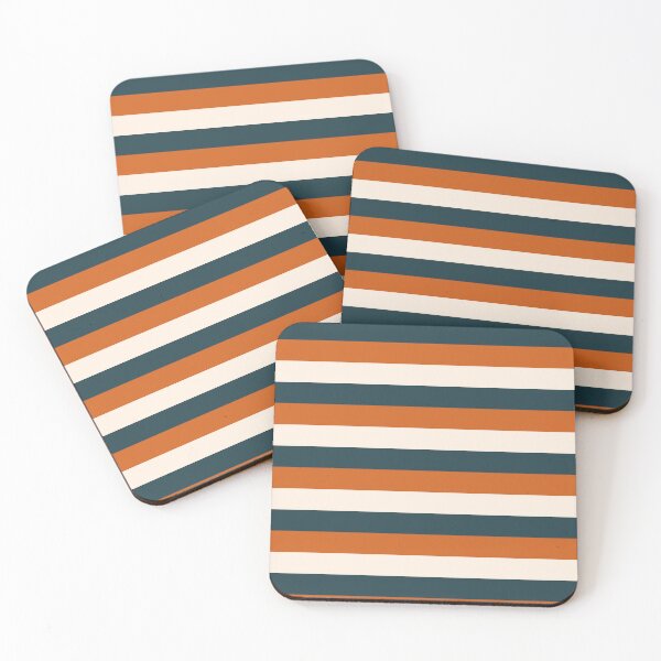 Item preview, Deep pine green, orange and light peach Exotic Colour Patterns designed and sold by byskillbytalent.