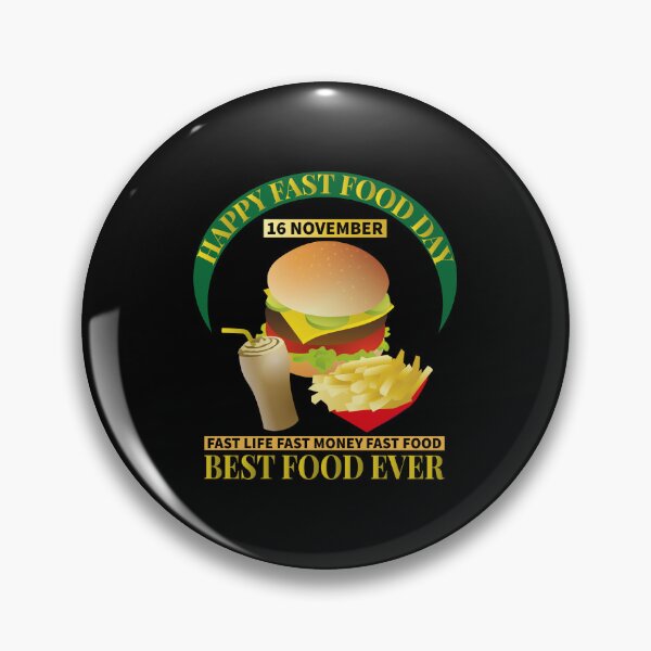 Item preview, HAPPY FAST FOOD DAY 16 NOVEMBER| FUNNY GIFT FOR FUST FOOD LOVERS| FUNNY FAST FOOD  designed and sold by al21ex.