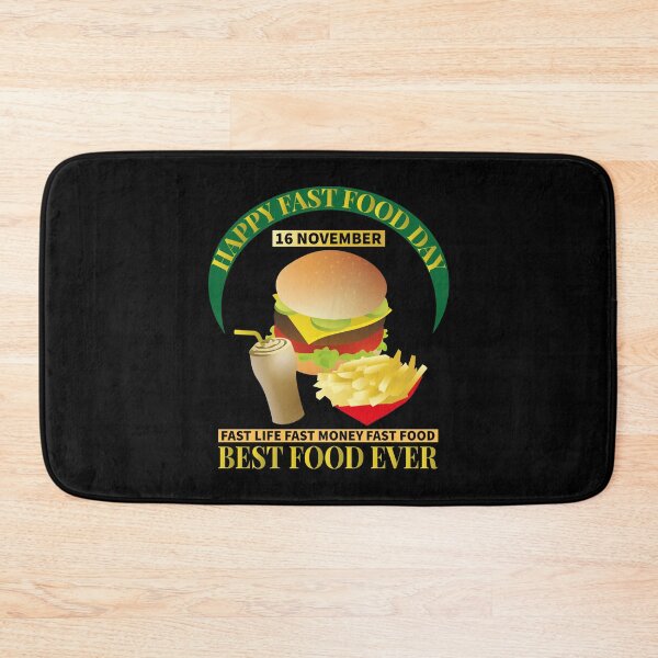 Item preview, HAPPY FAST FOOD DAY 16 NOVEMBER| FUNNY GIFT FOR FUST FOOD LOVERS| FUNNY FAST FOOD  designed and sold by al21ex.