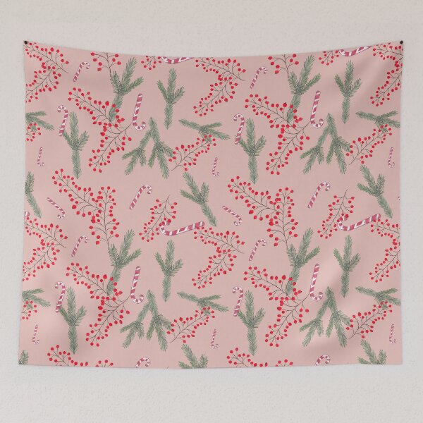 Item preview, Christmas leaves pattern designed and sold by ella. artwork.