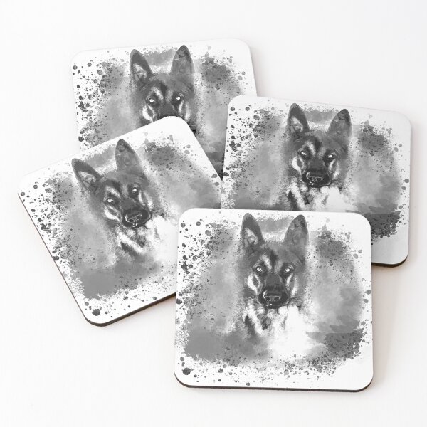 Item preview, German shepherd,grey,graffiti,painting designed and sold by theherbst131313.