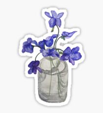 Jar of Violets Sticker