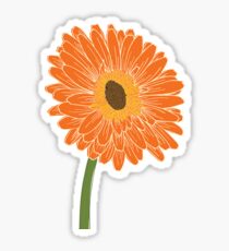 Stylized Gerber (Gerbera) Daisy Sticker