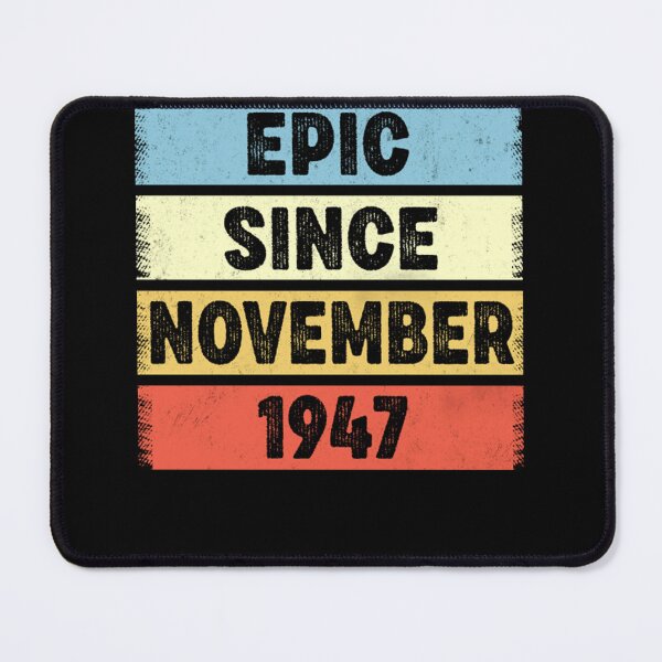 Item preview, 75 Years Old Epic Since November 1947 75th Birthday T-Shirt designed and sold by JimAarts.