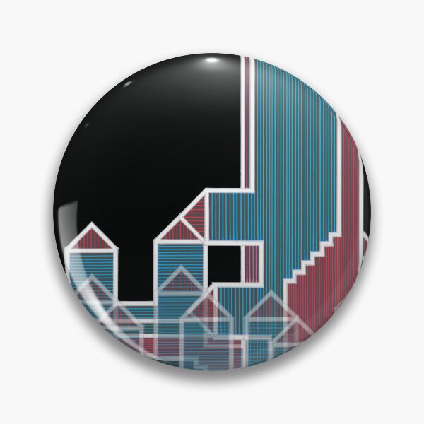 Item preview, LinesHousesStairs - Horizontal Vertical Multiplied on Black "Architectural Drawings" designed and sold by Istvan Ocztos.