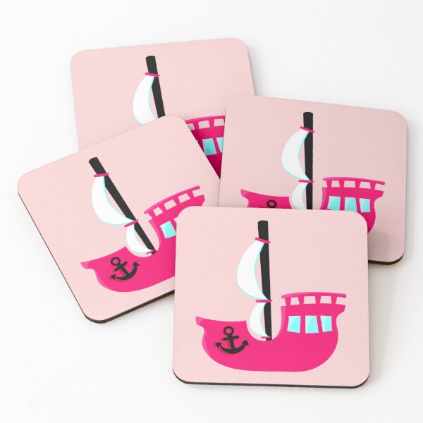 Item preview, Pink Pirate Ship Boat designed and sold by ChristinasMess.