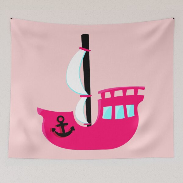Item preview, Pink Pirate Ship Boat designed and sold by ChristinasMess.