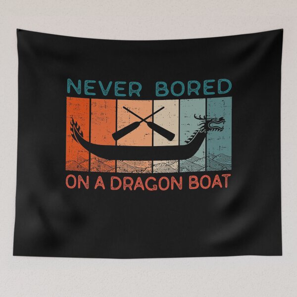 Item preview, Never Bored On A Dragon Boat Funny Racing designed and sold by MarkusShirts.