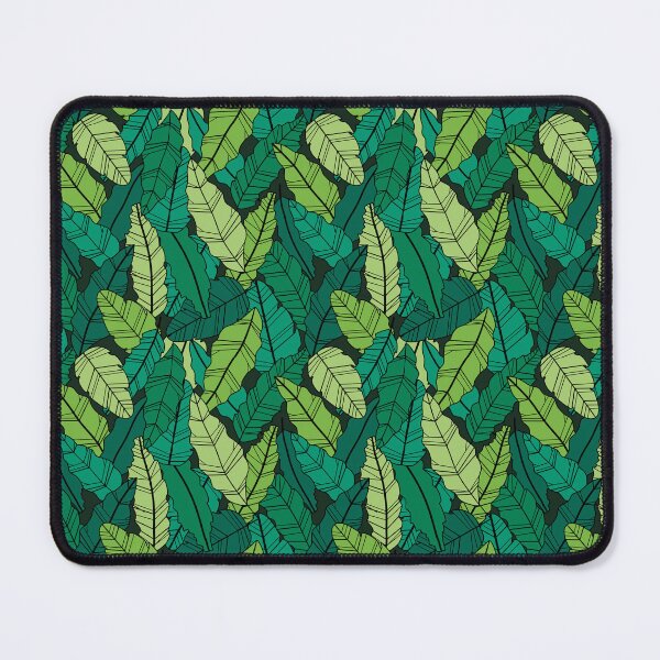 Item preview, Green tropical leaves line artwork designed and sold by Muxune.