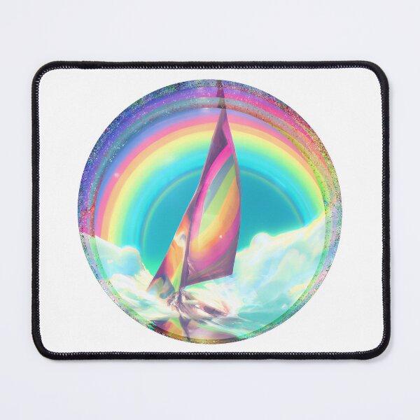 Item preview, Rainbow Drift, AI generated designed and sold by Le'Mon AI Design.