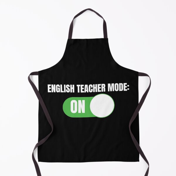 Item preview, English Teacher Mode: ON (For Dark Background) designed and sold by thecatcouch.