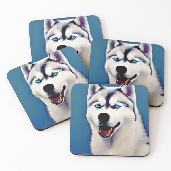 Item preview, Siberian Husky colorful dog portrait #28 designed and sold by supeart.