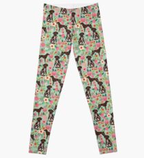 German Shorthair Pointer floral dog pattern gifts for dog lovers Leggings
