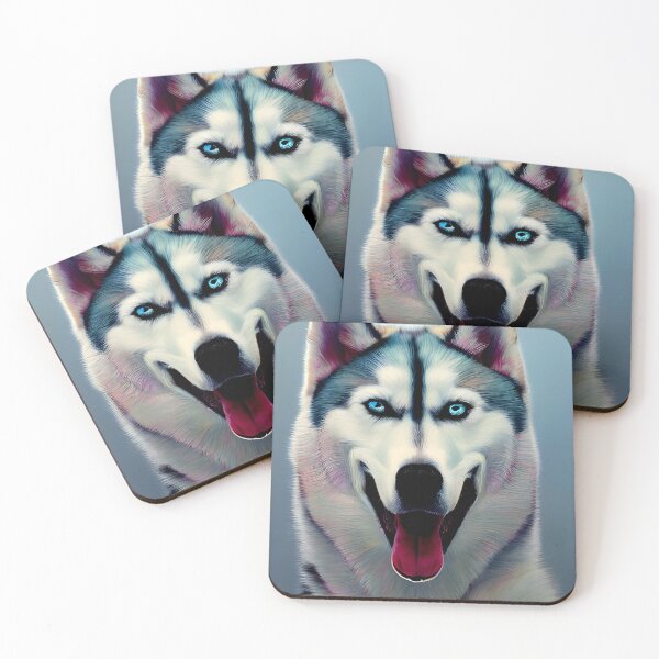 Item preview, Siberian Husky colorful dog portrait #29 designed and sold by supeart.