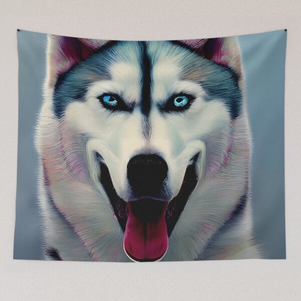 Item preview, Siberian Husky colorful dog portrait #29 designed and sold by supeart.