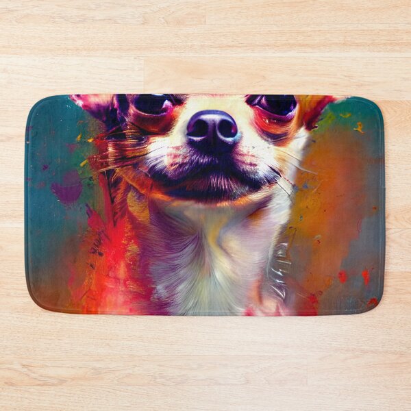 Aperçu de l'œuvre Chihuahua art coloré peinture chien #33 créée et vendue par supeart.