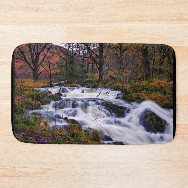 Item preview, Fast flowing river in the woods designed and sold by Ann Biddlecombe.