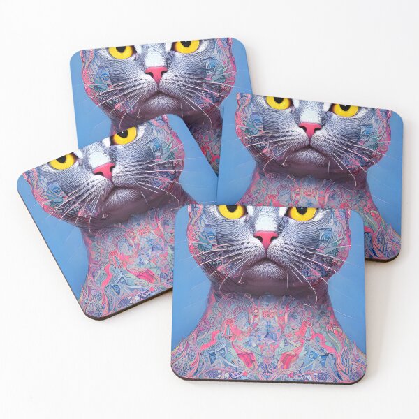 Item preview, cat portrait  painting #21 designed and sold by supeart.
