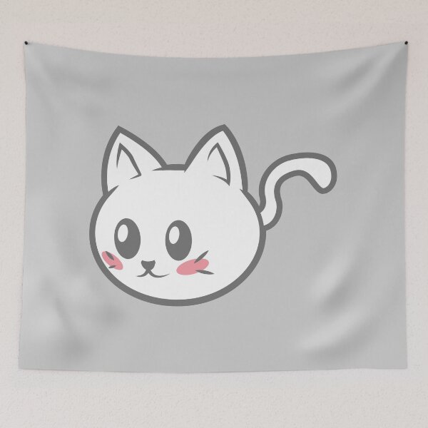Item preview, Cute White Cat designed and sold by PettoArt.