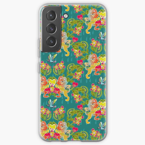 Lionheart blue-green Samsung Galaxy Soft Case