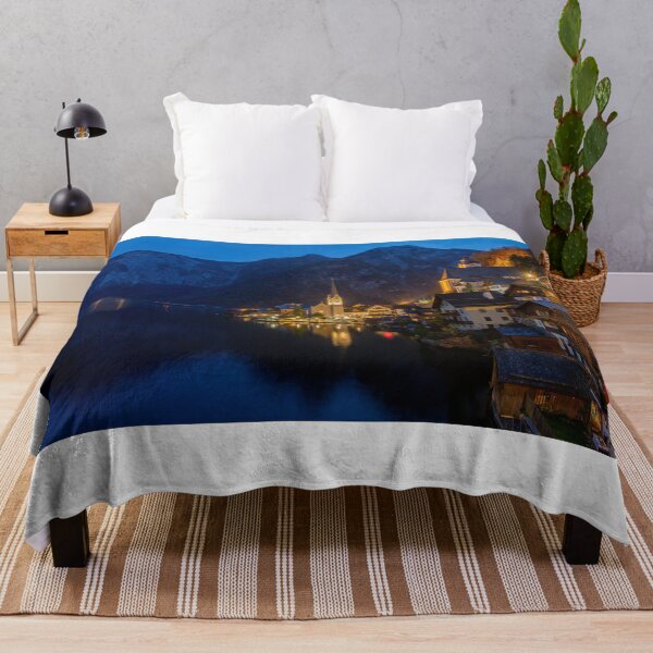 Item preview, Hallstatt in the evening designed and sold by pietrofoto.