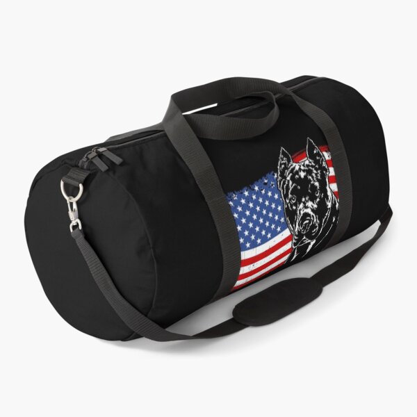Item preview, American Pitbull Terrier America Flag Patriotic Dog Canine Portrait designed and sold by dogarts.