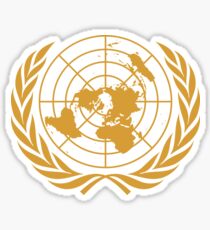 Emblem of the United Nations (Gold) Sticker