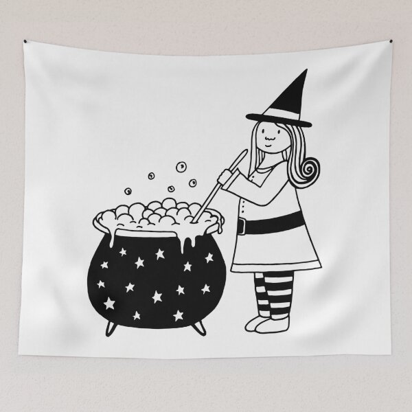 Item preview, Cute witch designed and sold by cwillustration.